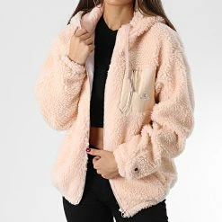 Veste Zippée Capuche Femme Fourrure 115742 Rose de Champion