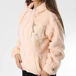 Veste Zippée Capuche Femme Fourrure 115742 Rose de Champion -Champion Soldes champion 341137 115742 CHA 20221010T151839 03