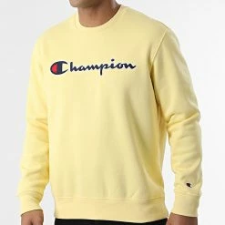 Sweat Crewneck 217859 Jaune de Champion