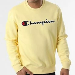 Sweat Crewneck 217859 Jaune de Champion -Champion Soldes champion 341138 217859 YS105 20221007T161108 03