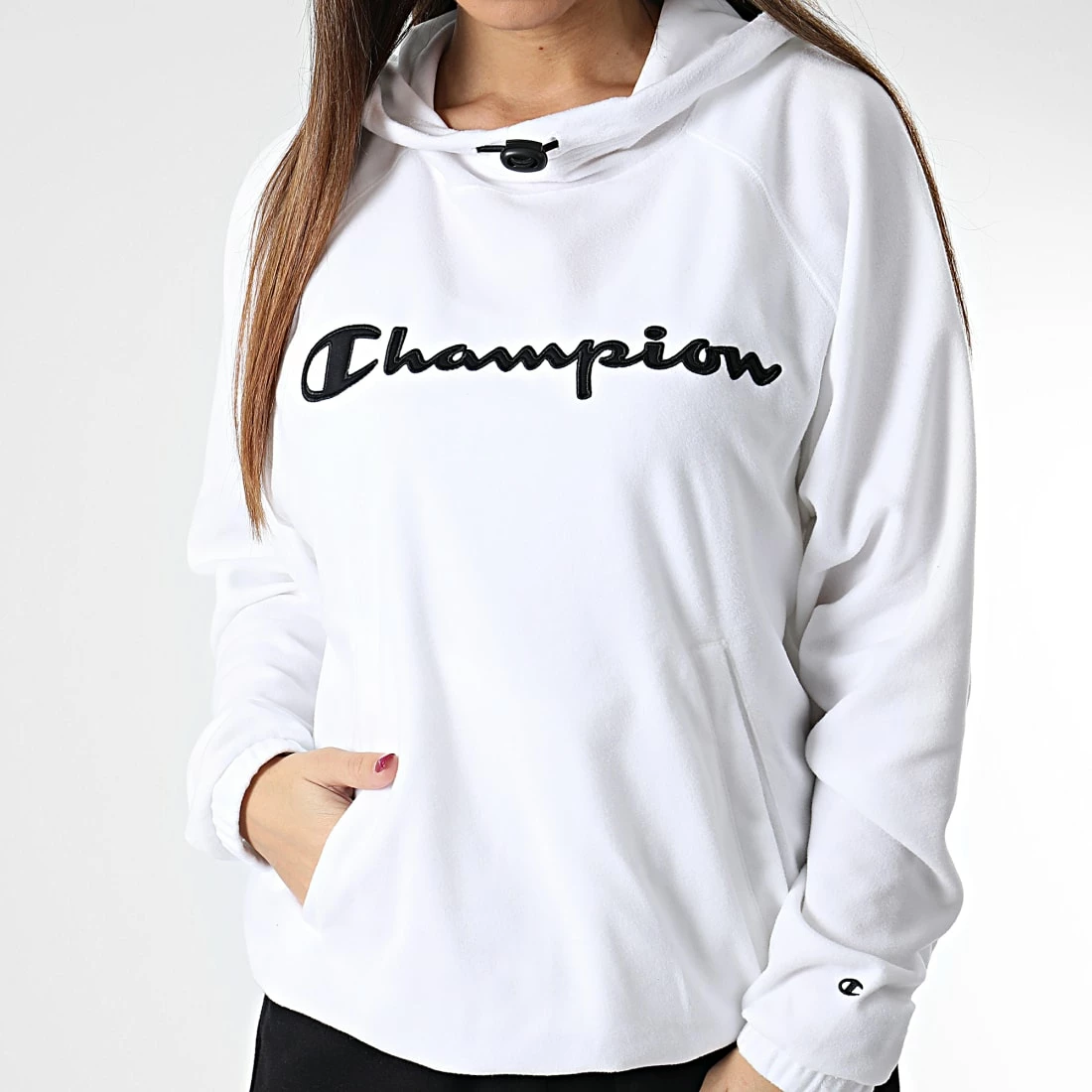 Sweat Capuche Polaire Femme 115692 Blanc de Champion 3 Sweat Capuche Polaire Femme 115692 Blanc de Champion