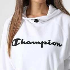 Sweat Capuche Polaire Femme 115692 Blanc de Champion 7 Sweat Capuche Polaire Femme 115692 Blanc de Champion -Champion Soldes champion 341872 115692 WW001 20221020T160637 02