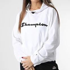 Sweat Capuche Polaire Femme 115692 Blanc de Champion 8 Sweat Capuche Polaire Femme 115692 Blanc de Champion -Champion Soldes champion 341872 115692 WW001 20221020T160638 03