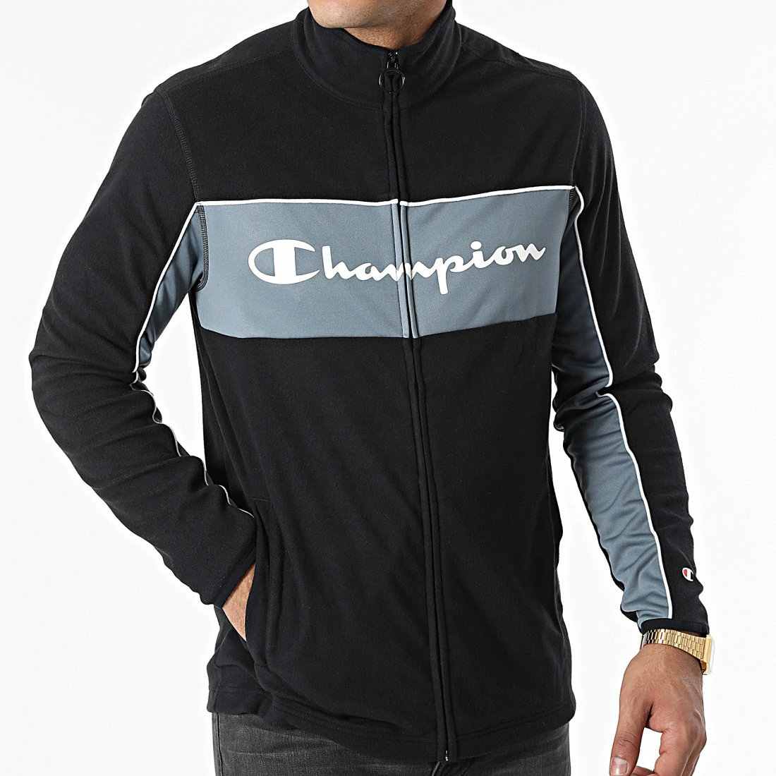Veste Polaire Zippée 218104 Noir de Champion 3 Veste Polaire Zippée 218104 Noir de Champion