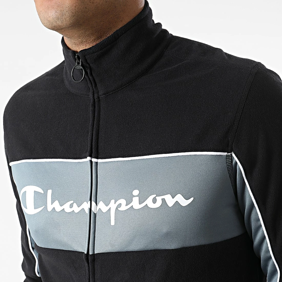 Veste Polaire Zippée 218104 Noir de Champion 4 Veste Polaire Zippée 218104 Noir de Champion – Image 2