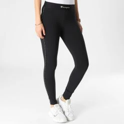 Legging Femme 115593 Noir de Champion -Champion Soldes champion 341883 115593 KK001 20221110T143310 03