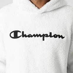 Sweat Capuche Fourrure 214973 Blanc de Champion -Champion Soldes champion 342998 214973 WW033 20221018T143831 02