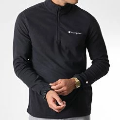 Veste Polaire Col Zippé 216695 Noir de Champion -Champion Soldes champion 343041 216695 KK001 20221024T154915 03