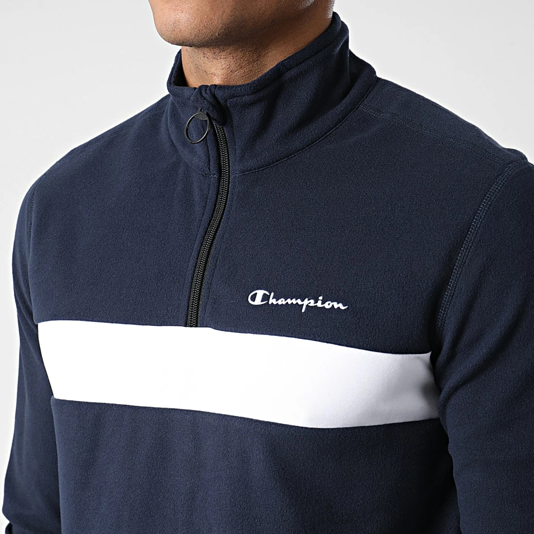 Veste Polaire Col Zippé 218103 Bleu Marine de Champion 4 Veste Polaire Col Zippé 218103 Bleu Marine de Champion – Image 2