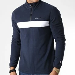 Veste Polaire Col Zippé 218103 Bleu Marine de Champion 8 Veste Polaire Col Zippé 218103 Bleu Marine de Champion -Champion Soldes champion 343046 218103 BS501 20221024T155756 03