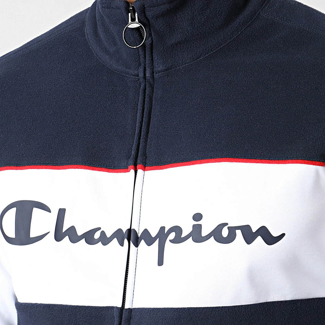 Veste Zippé Polaire 218104 Bleu Marine de Champion 4 Veste Zippé Polaire 218104 Bleu Marine de Champion – Image 2