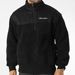 Veste Col Zippé Fourrure 218093 Noir de Champion -Champion Soldes champion 343414 218093 KK001 20221020T141901 03