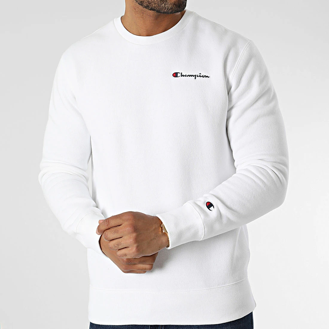 Sweat Crewneck 217863 Blanc de Champion 3 Sweat Crewneck 217863 Blanc de Champion