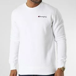 Sweat Crewneck 217863 Blanc de Champion 8 Sweat Crewneck 217863 Blanc de Champion -Champion Soldes champion 343455 217863 WW001 20221020T142454 03