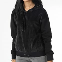 Doudoune Capuche Femme 115587 Noir de Champion -Champion Soldes champion 343529 115587 KK001 20221103T112400 03
