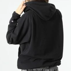 Sweat Capuche Polaire Femme 115962 Noir de Champion -Champion Soldes champion 344596 115692 KK001 20221115T143907 04