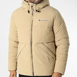 Doudoune Capuche 218083 Beige de Champion 8 Doudoune Capuche 218083 Beige de Champion -Champion Soldes champion 344653 218083 MS074 20221028T162036 03