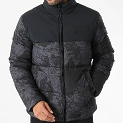 Doudoune 218086 Noir Gris Anthracite de Champion